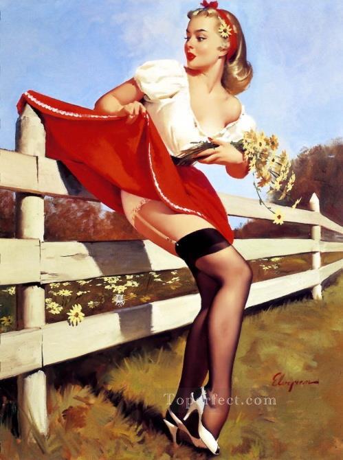 vintage pin up girls pin up gil elvgren Oil Paintings